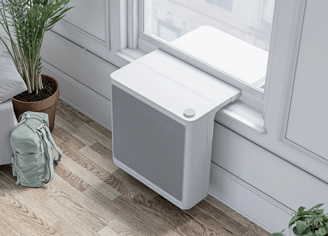 Window heat pump. Credit: Gradient