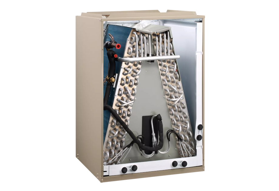 Indoor coil of a heat pump. (Credit: Bosch)